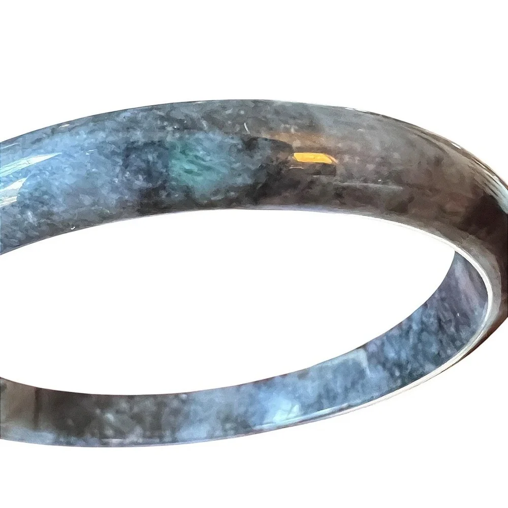 Wuji Grade A Jadeite Jade Bangle Bracelet Certified 38.31g 1.66 RI